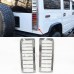Задний бампер Hummer H2, хромированная рамка, из ABS-пл
