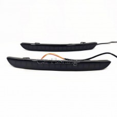 Светоотражатель заднего бампера для Honda Civic 2016-2021, красный ABS, светодиодный