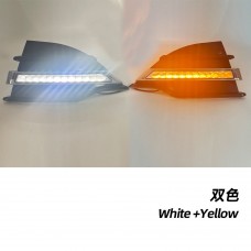Светодиодные Фары Дневного Света Led Drl для Ford Escape Kuga - Белый Abs-пластик (Белый и желтый)