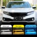 Фара бровь желтая сигнал для Honda Civic, светодиодные 