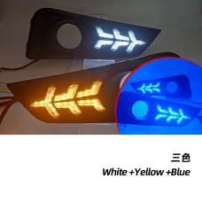Светодиодные Дневные Ходовые Огни Drl для Honda City, Желтый Сигнал, Автомобильное Освещение