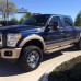 Задний фонарь Ford F-250 желтого цвета с копчеными линз