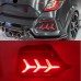 Задняя противотуманная фара Honda Civic Hatchback красн