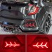 Задняя противотуманная фара Honda Civic Hatchback красн