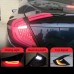 Задние фонари Honda Civic красного цвета, LED, ABS