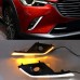 Фары дневного света для Mazda CX-3 с желтым сигналом по