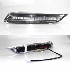Drl Дневные Ходовые Огни для Honda Crosstour, Белый Светодиодный Свет (Белый и желтый)