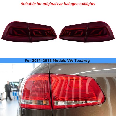 Задний фонарь Volkswagen Touareg красного цвета, с LED-