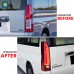 Светодиодные задние фары Toyota HiAce 2019-2022, прозра
