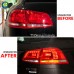 Задние фары Volkswagen Touareg красного цвета, с LED-по