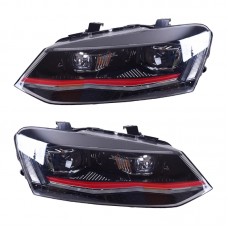 Фары Led для Volkswagen Polo 6r 2011-2018 - Стильный Аксессуар для Вашего Vw! (Для Volkswagen POLO красный) 