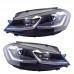 Фары Volkswagen Golf 7 LED DRL, обновление 2013-2020, G