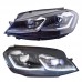 Фары Volkswagen Golf 7 LED DRL, обновление 2013-2020, G