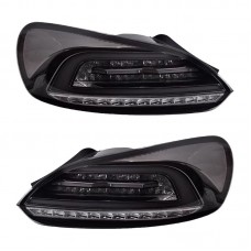 Задний Фонарь Volkswagen Scirocco Led Прозрачный, Модернизированный. (Черный) 