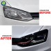 Светодиодные фары Volkswagen Polo 2011-2018, цветные, у