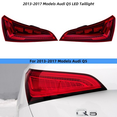 Фонари задние для Audi Q5 2009-2017, прозрачный. Улучши