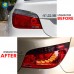 Задний фонарь BMW E60 красного цвета, с обновляемым пов