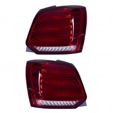 Задние Фонари Volkswagen Vw Polo 2011-2018 Прозрачные из Пп+пк+abs Цена за:1 комплект