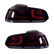 Задний Фонарь Led для Volkswagen Golf 6 Mk6. Прозрачный Стильный Аксессуар. Цена за:1 комплект