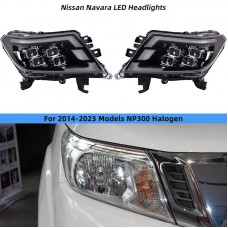 Фары для Nissan Navara Np300 - Обновление на Светодиоды, Drl. 