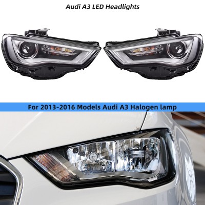 Фары Audi A3 Ssportback 2013-2016, передние светодиодны