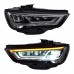 Фары Audi A3 8V 2013-2016, LED, модернизированные, черн
