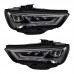 Фары Audi A3 8V 2013-2016, LED, модернизированные, черн