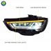Фары Audi A3 8V 2013-2016, LED, модернизированные, черн