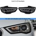 Фары Audi A3 8V 2013-2016, LED, модернизированные, черн