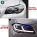 Светодиодные фары BMW 5 серии F10/F18, передние, обновл