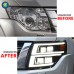 Передние фары Mitsubishi Pajero в стильном дизайне