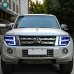 Передние фары Mitsubishi Pajero в стильном дизайне