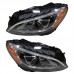 Фары Mercedes Benz C Class W205 LED с поворотником, вод