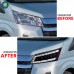 Фары LED Toyota HiAce 2019-2022, модернизированные, про