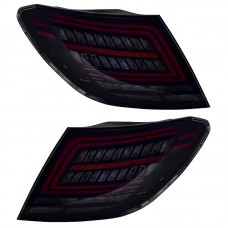 Задний Фонарь Mercedes-benz C-class W204 2007-2014, Led Поворотники, Прозрачный. (Для Benz C Class W204 Черненый) Цена за:1 комплект