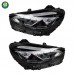 Передние фары Mercedes Benz C-klasse, LED, прочные, чер