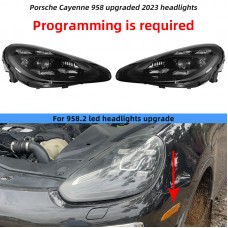 Фонарь Porsche Cayenne Налобный Led, 2023 Светодиодные Фары, Черный. (Для Cayenne светодиодные фары (стандарт США)) 