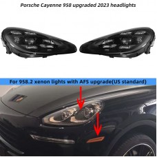 Фары Porsche Cayenne 958,2 Светодиодные Передние Фары, Черного Цвета (Для версии Cayenne AFS (стандарт США)) 