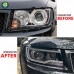 Светодиодные фары для Jeep Compass 2011-2015. Улучшенна