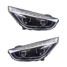 Светодиодные Фары Передние для Hyundai Tucson Ix35 - Модернизированная Lmap Сборка (Для Hyundai IX35 2013-2015 гг.) Цена за:1 комплект