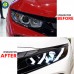 Передние фары для Honda Civic 10-го поколения - стиль и