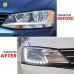 Светодиодные фары Volkswagen Jetta MK6 2011-2017, черно