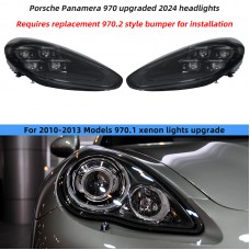 Передняя Фара Porsche Panamera 970 2010-2016 Led 2024 Pdls Матричные Лазерные Светильники, Цветные. 