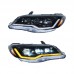 Передняя фара Honda Civic CIIMO FD2: светодиодные DRL, 