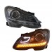 Фары для Mercedes Benz W204 C180 C200 - стильный DRL ак