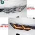 Фары Toyota Camry XV50 LED DRL проекторы, модернизирова