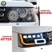 Передние фары для Land Rover Range, цвет черный, матери