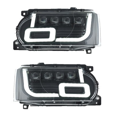 Передние фары для Land Rover Range, цвет черный, матери