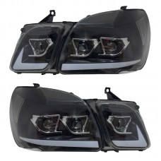 Фары для Lexus Lx470 1998-2007, Модернизация Светодиодными Проекторами. Цена за:1 комплект