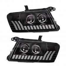 Led Передние Фары для Mitsubishi Pajero/montero, Plug And Play, Drl, Стильный Дизайн Цена за:1 комплект